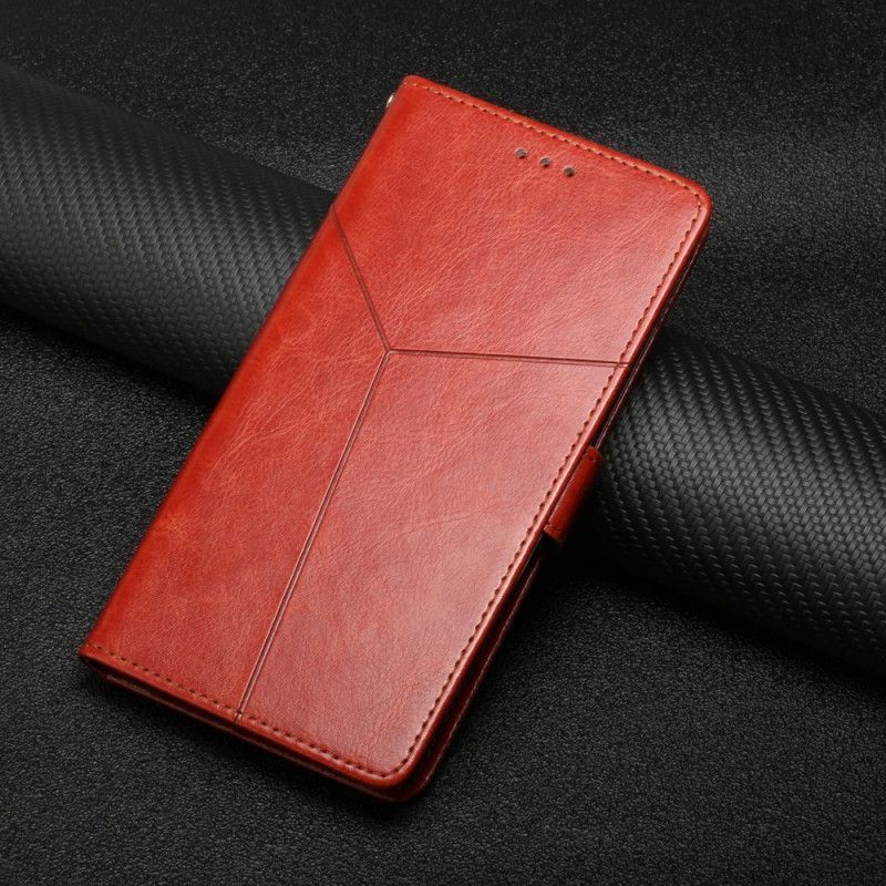 δερματινη Κάλυμμα Για Google Pixel 6 Pro Μαύρο Geo Leather Style Y Design