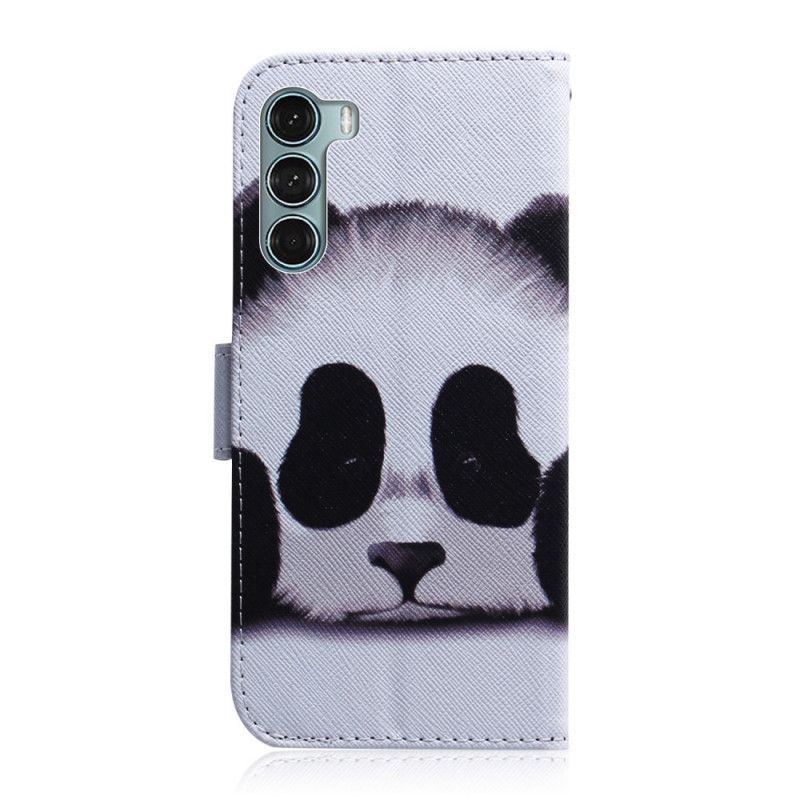 δερματινη Κάλυμμα Moto G200 5G Πρόσωπο Panda Πρωτότυπος