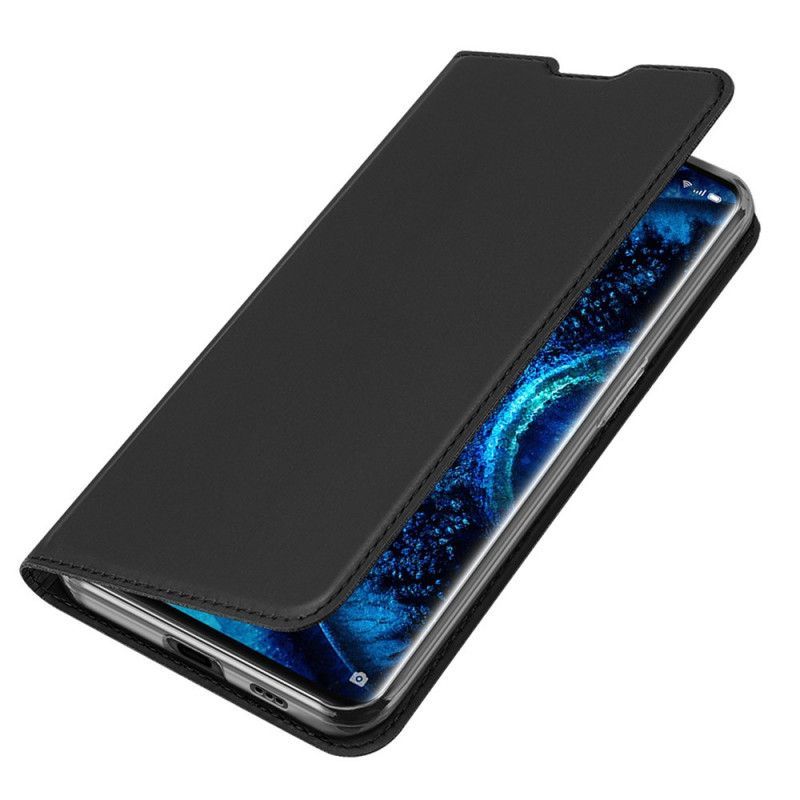 δερματινη θηκη Για Oppo Find X2 Pro Σκούρο Μπλε Skin Pro Dux Ducis