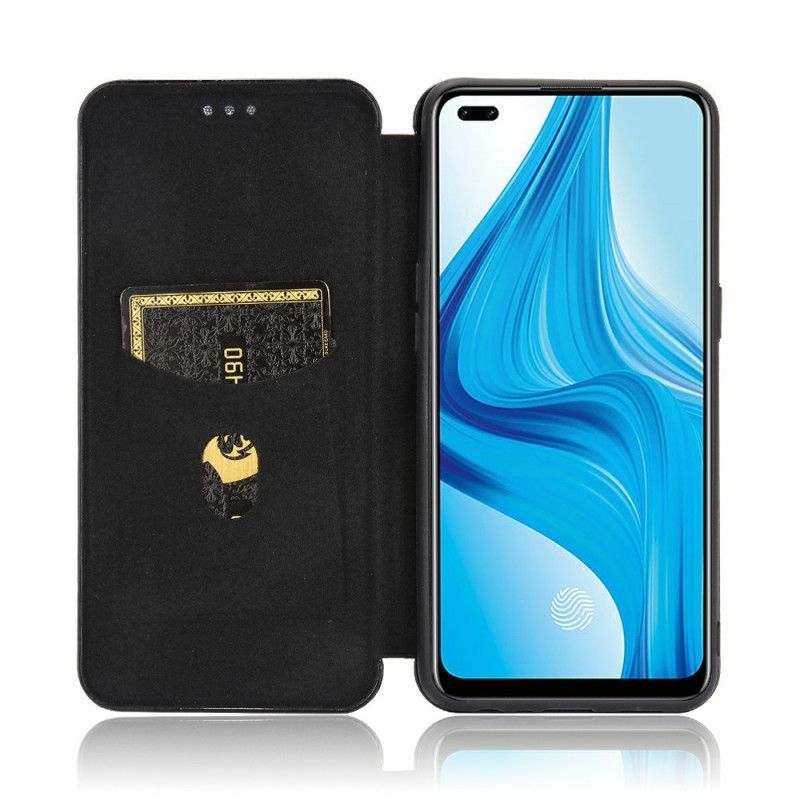 δερματινη θηκη Realme 7 Pro Μαύρο Έγχρωμη Ανθρακοσιλικόνη