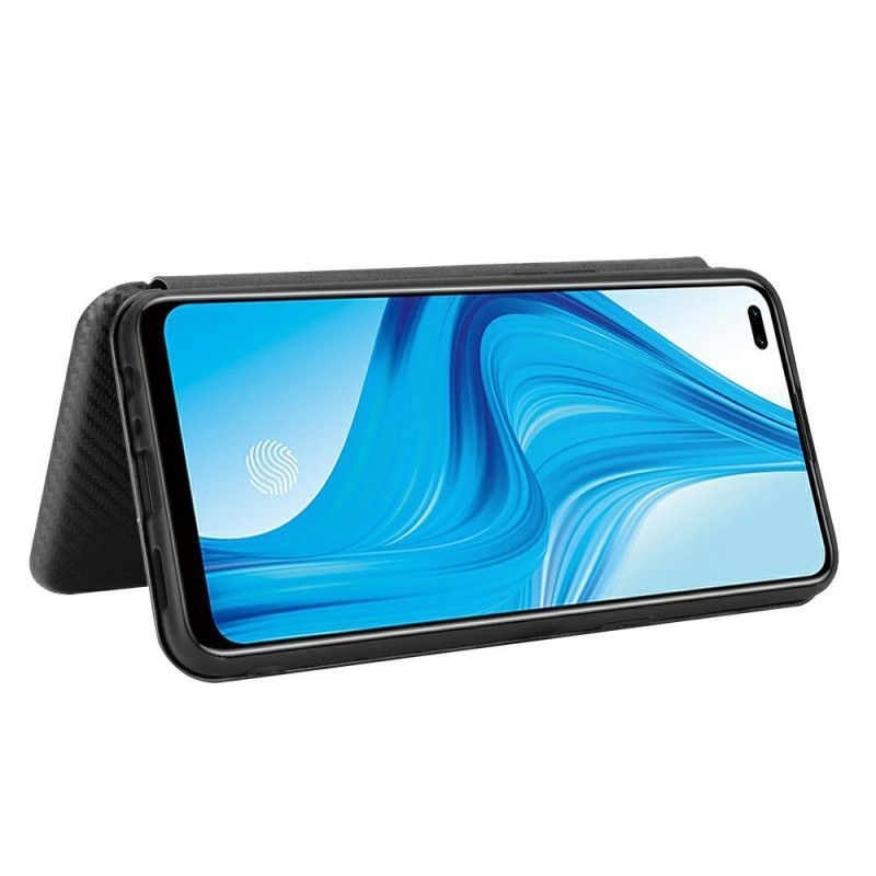 δερματινη θηκη Realme 7 Pro Μαύρο Έγχρωμη Ανθρακοσιλικόνη