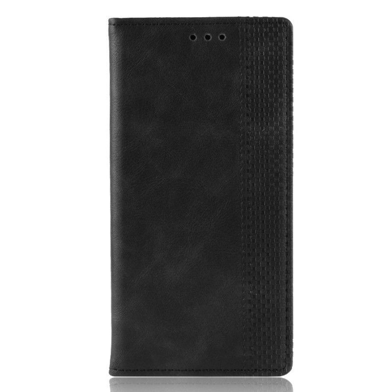 Flip Cover Alcatel 1S (2020) / 3L (2020) Στυλιζαρισμένο Vintage Δερμάτινο Εφέ