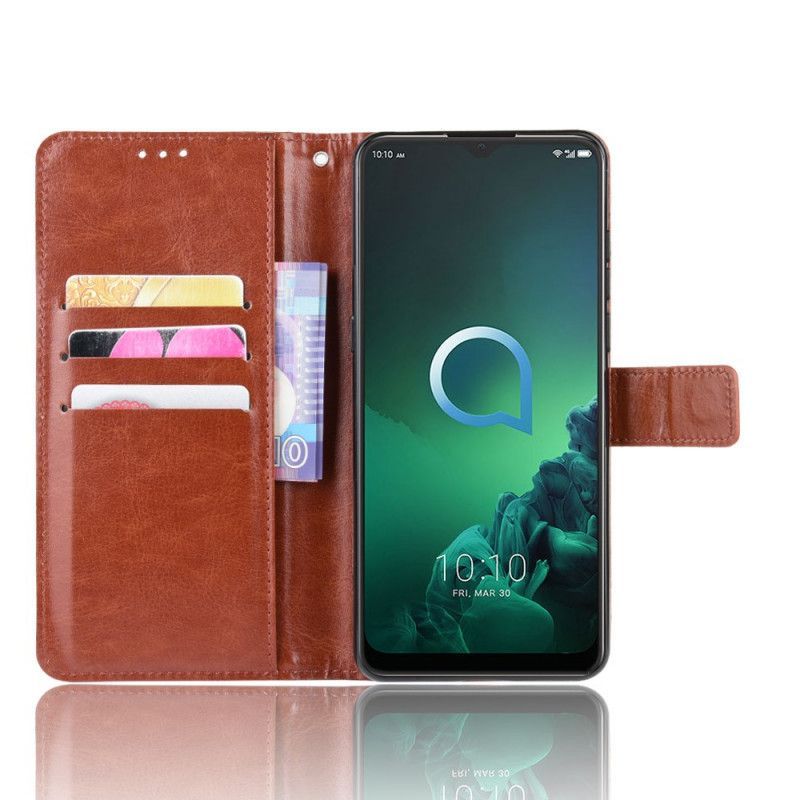 Κάλυμμα Acatel 3X 2019 Flashy Faux Leather