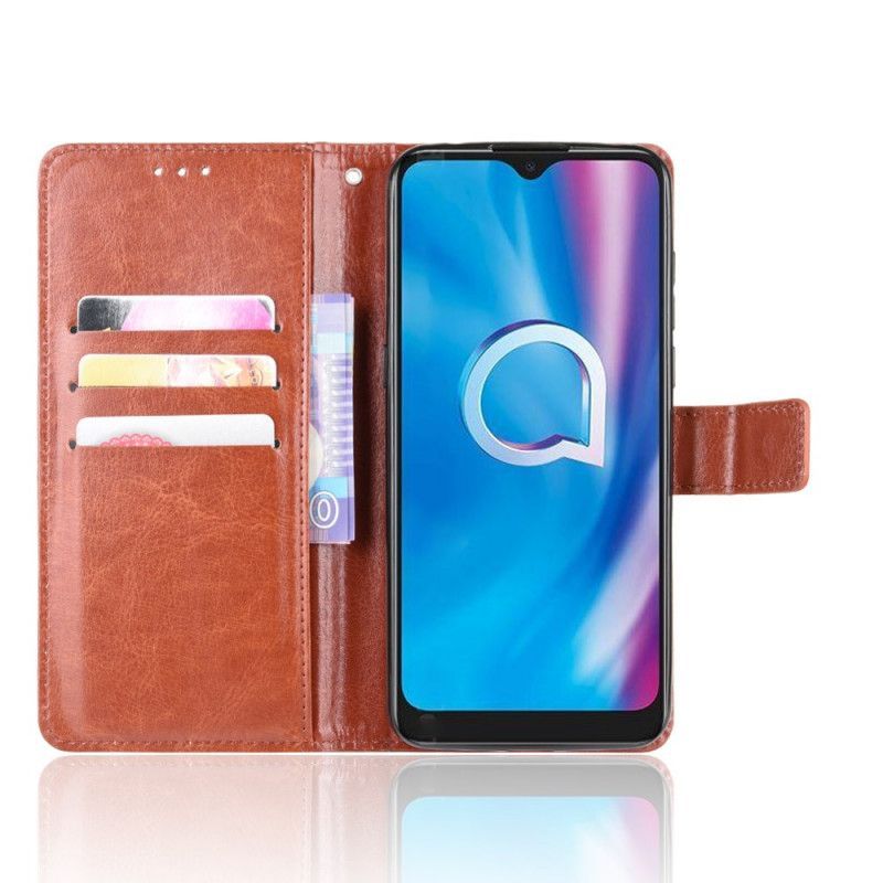 Κάλυμμα Alcatel 1S (2020) / 3L (2020) Φανταχτερό Απομίμηση Δέρματος