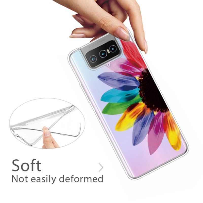 Κάλυμμα Asus Zenfone 7 / 7 Pro Πολύχρωμο Λουλούδι Πρωτότυπος