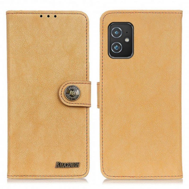 Κάλυμμα Azus Zenfone 8 Faux Split Leather Ρετρό Khazneh