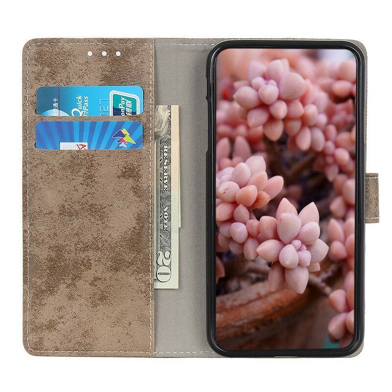 Κάλυμμα Azus Zenfone 8 Vintage Faux Leather