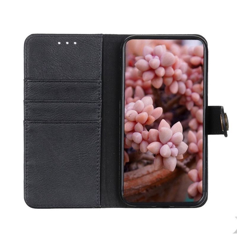 Κάλυμμα Folio Oppo A53 Μαύρο / A53S Faux Leather Khazneh