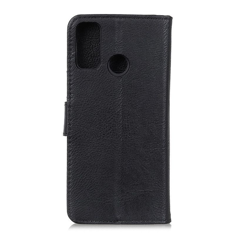 Κάλυμμα Folio Oppo A53 Μαύρο / A53S Faux Leather Khazneh