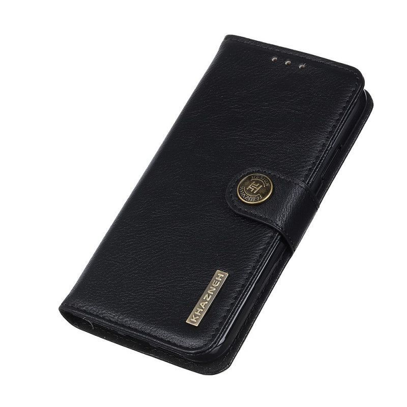 Κάλυμμα Folio Oppo A53 Μαύρο / A53S Faux Leather Khazneh