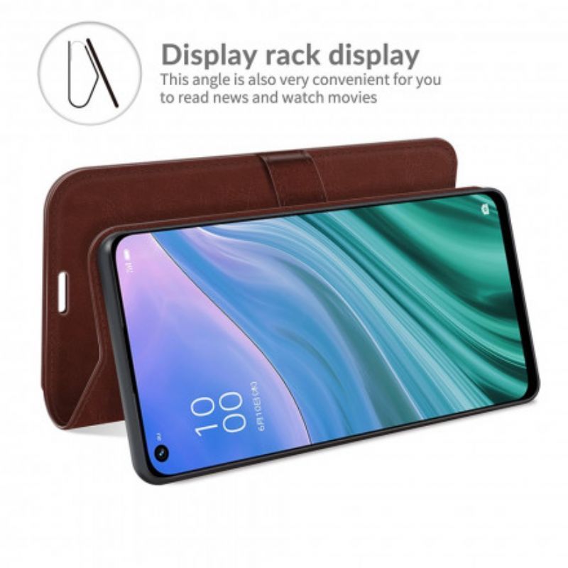 Κάλυμμα Folio Oppo A54 5G / A74 5G Μαύρο Ultra Faux Δέρμα