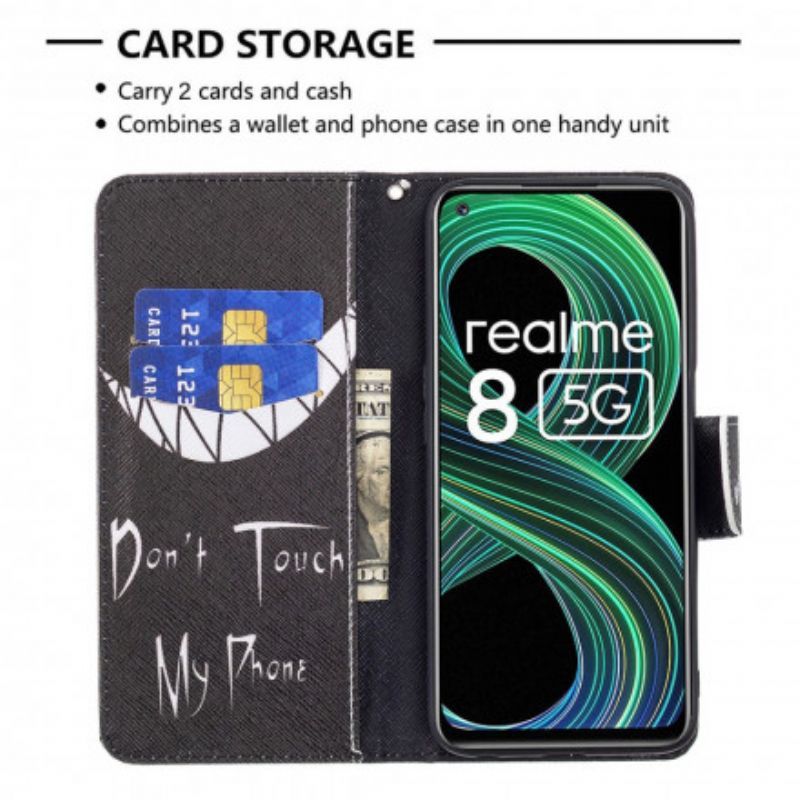 Κάλυμμα Folio Realme 8 5G Θήκες Κινητών Τηλέφωνο Διάβολος