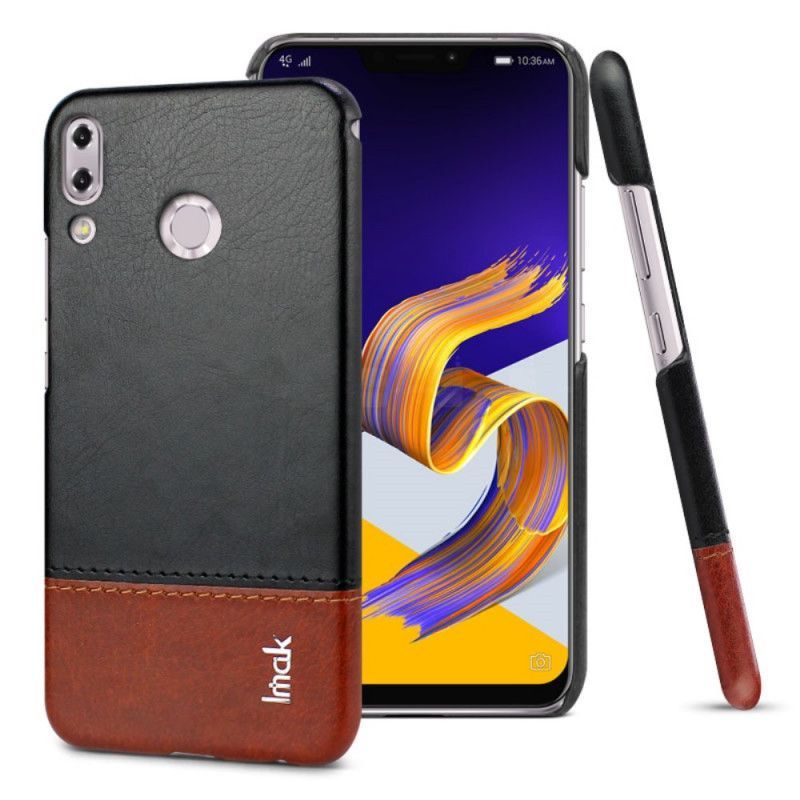 Κάλυμμα Για Asus ZenFone 5 / 5Z Μαύρο Σειρά Εφέ Δέρματος Imak Ruiyi