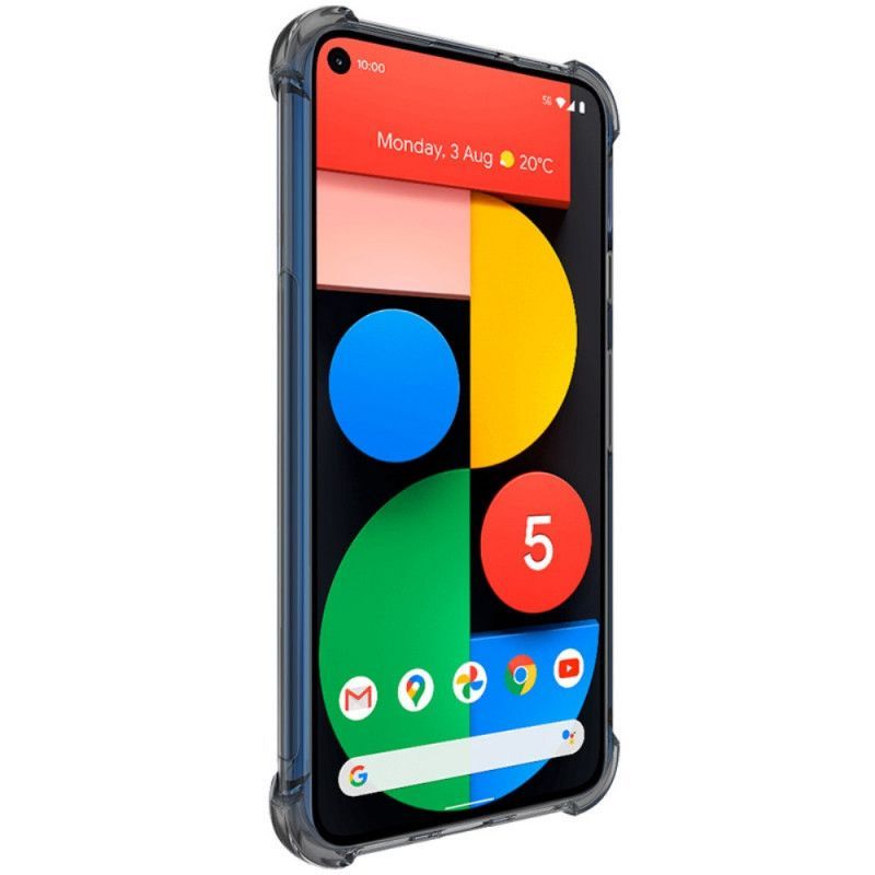 Κάλυμμα Για Google Pixel 5 Γκρι Διάφανο Μεταξένιο Ιμάκ