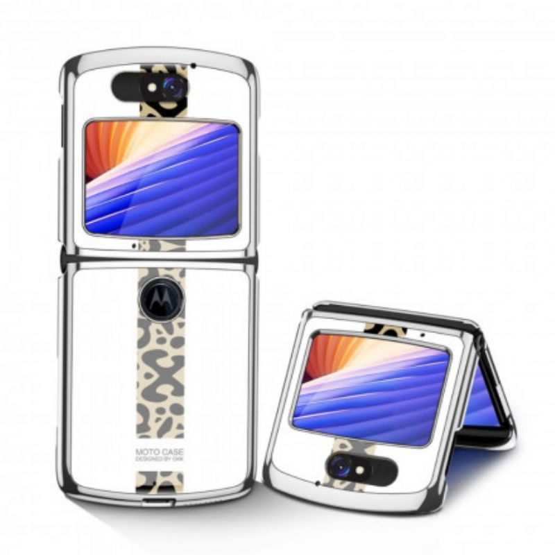 Κάλυμμα Για Motorola Razr 5G Gkk Leopard Tempered Glass