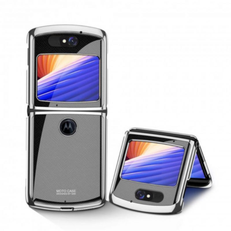 Κάλυμμα Για Motorola Razr 5G Μαύρο Gkk Σκληρυμένο Γυαλί Με Υφή