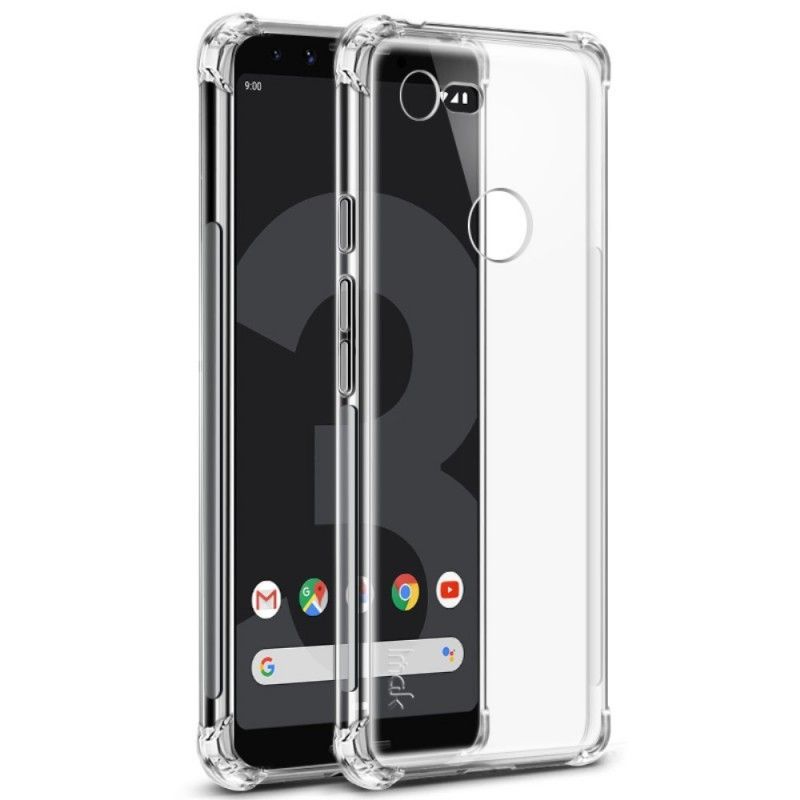 Κάλυμμα Google Pixel 3 Γκρι Imak Αίσθηση Δέρματος