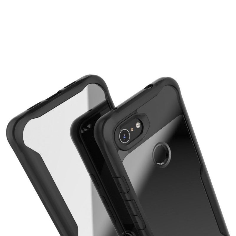 Κάλυμμα Google Pixel 3A XL Μαύρο Υβριδικό Λοξότμητο Άκρο σιλικόνης