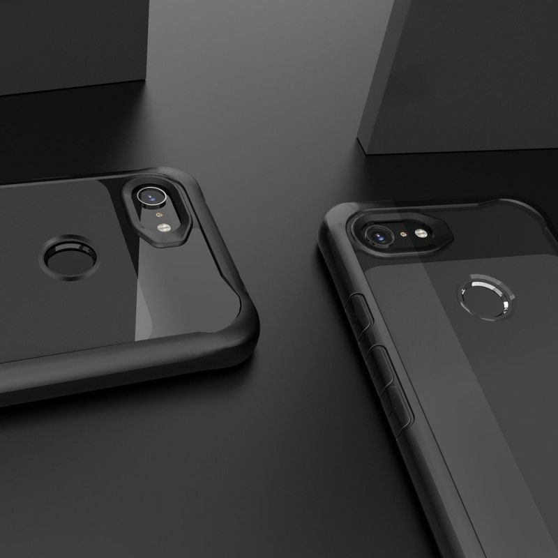 Κάλυμμα Google Pixel 3A XL Μαύρο Υβριδικό Λοξότμητο Άκρο σιλικόνης