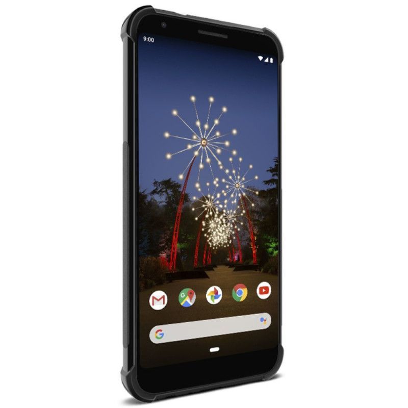 Κάλυμμα Google Pixel 3A XL Θήκες Κινητών Imak Βουρτσισμένο Ανθρακονήματα