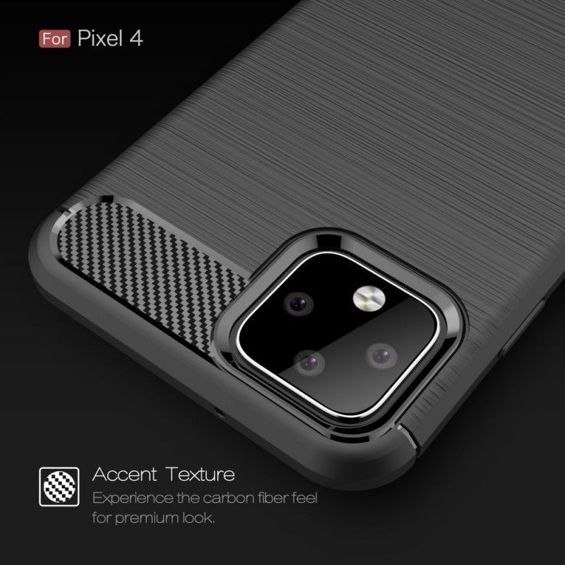 Κάλυμμα Google Pixel 4 Μαύρο Βουρτσισμένη Ίνα Άνθρακα