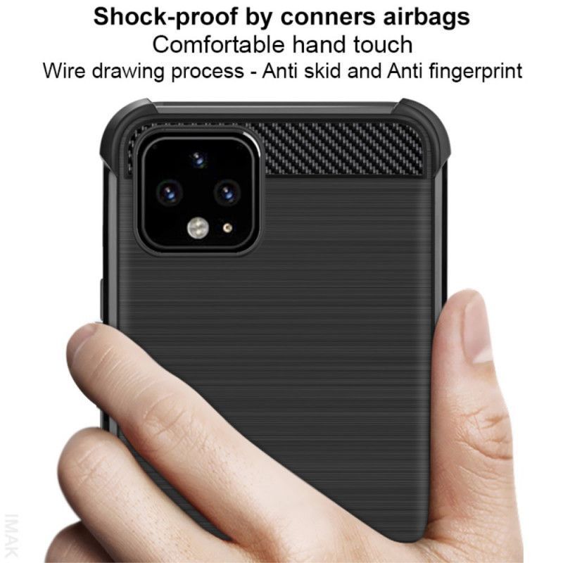 Κάλυμμα Google Pixel 4 XL Imak Βουρτσισμένο Ανθρακονήματα