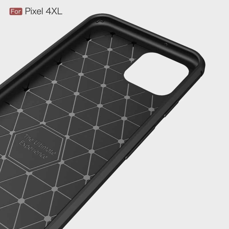 Κάλυμμα Google Pixel 4 XL Μαύρο Βουρτσισμένη Ίνα Άνθρακα