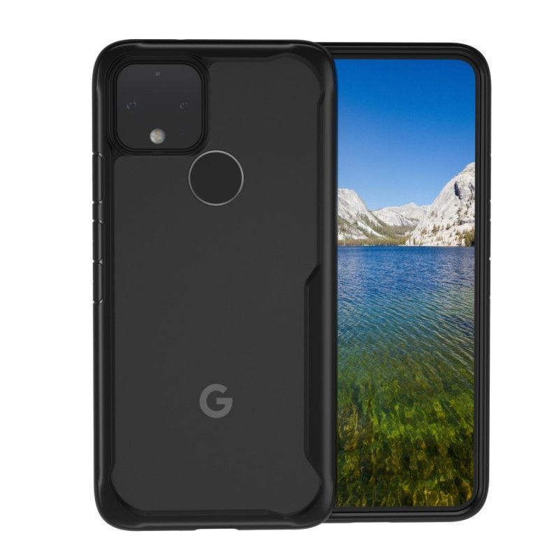 Κάλυμμα Google Pixel 4A 5G Μαύρο Υβριδικό Λοξότμητο Άκρο