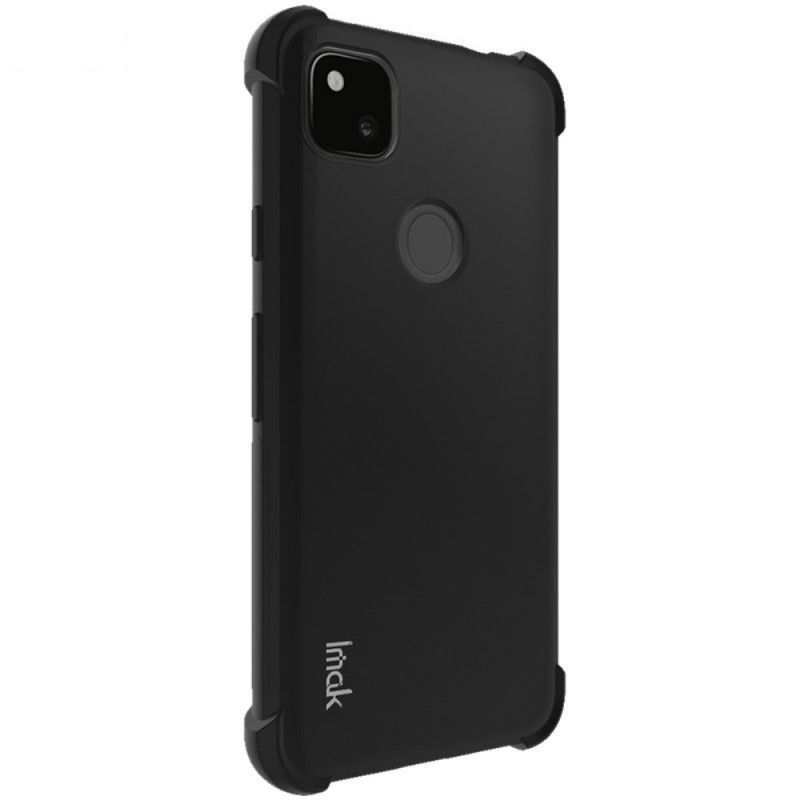 Κάλυμμα Google Pixel 4a Μαύρο Εύκαμπτη Σιλικόνη Με Φιλμ Οθόνης Imak Πρωτότυπος