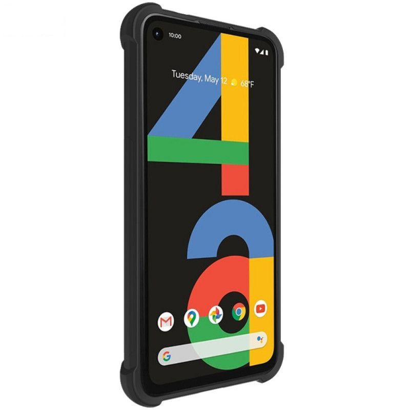 Κάλυμμα Google Pixel 4a Μαύρο Εύκαμπτη Σιλικόνη Με Φιλμ Οθόνης Imak Πρωτότυπος