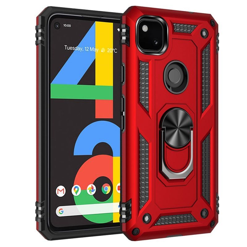 Κάλυμμα Google Pixel 4a Μαύρο Premium Δαχτυλίδι Πρωτότυπος