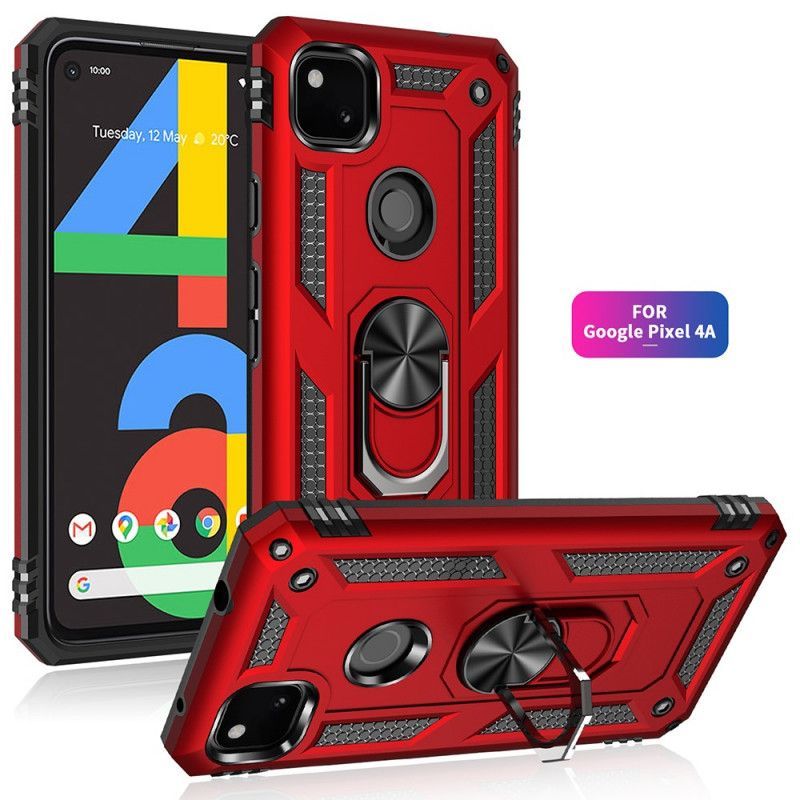 Κάλυμμα Google Pixel 4a Μαύρο Premium Δαχτυλίδι Πρωτότυπος