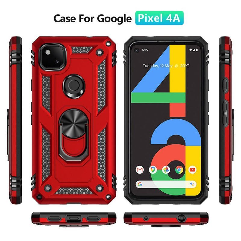 Κάλυμμα Google Pixel 4a Μαύρο Premium Δαχτυλίδι Πρωτότυπος