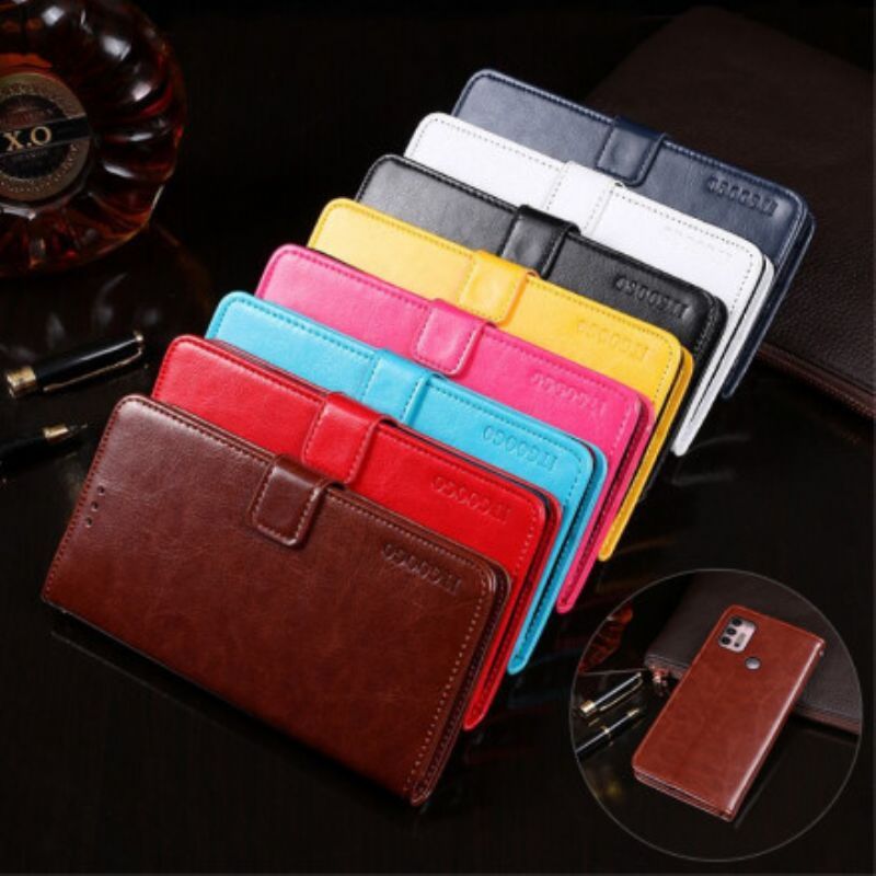 Κάλυμμα Moto G30 / Moto G10 Faux Leather Idewei