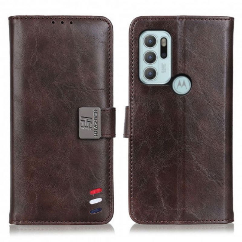 Κάλυμμα Motorola G60S Bison Leather Effect