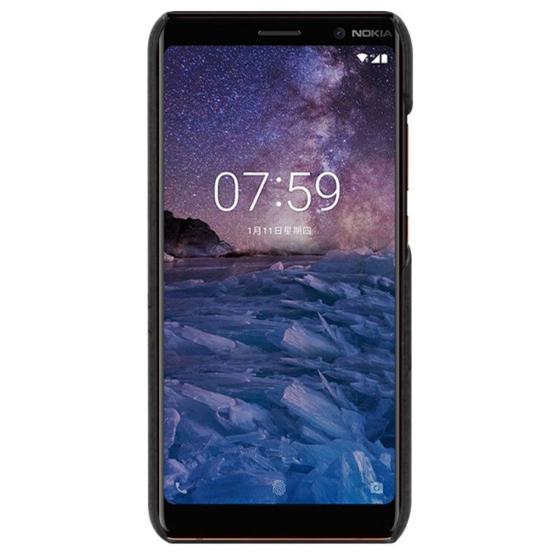 Κάλυμμα Nokia 9 PureView Μαύρο Δερμάτινο Εφέ Σειράς Imak Πρωτότυπος