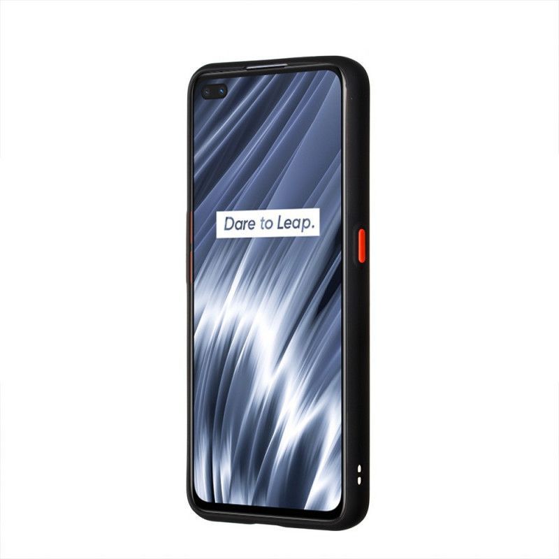 Κάλυμμα Realme X50 Pro Μαύρο Υβριδικό Σχέδιο Με Άκρα Σιλικόνης