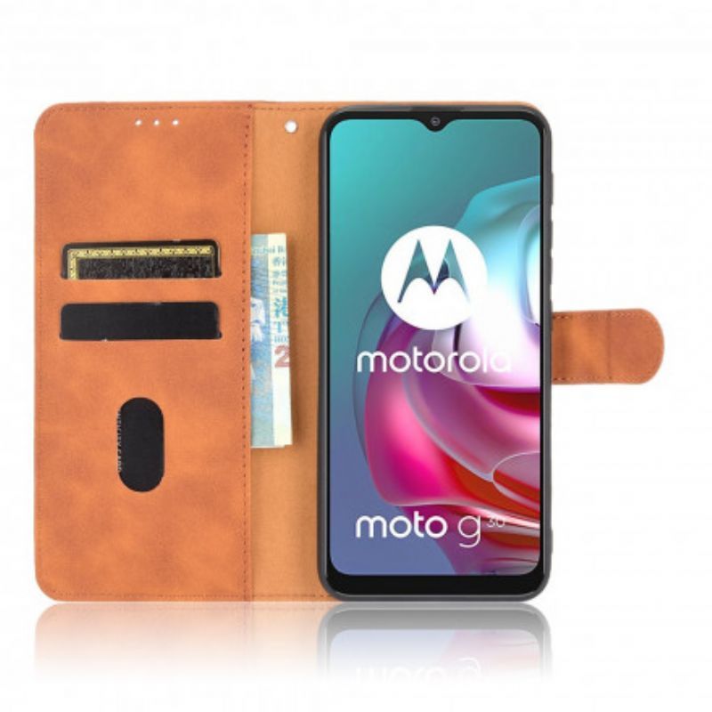 Moto G30 / Moto G10 Κάλυμμα Αφής Δέρματος