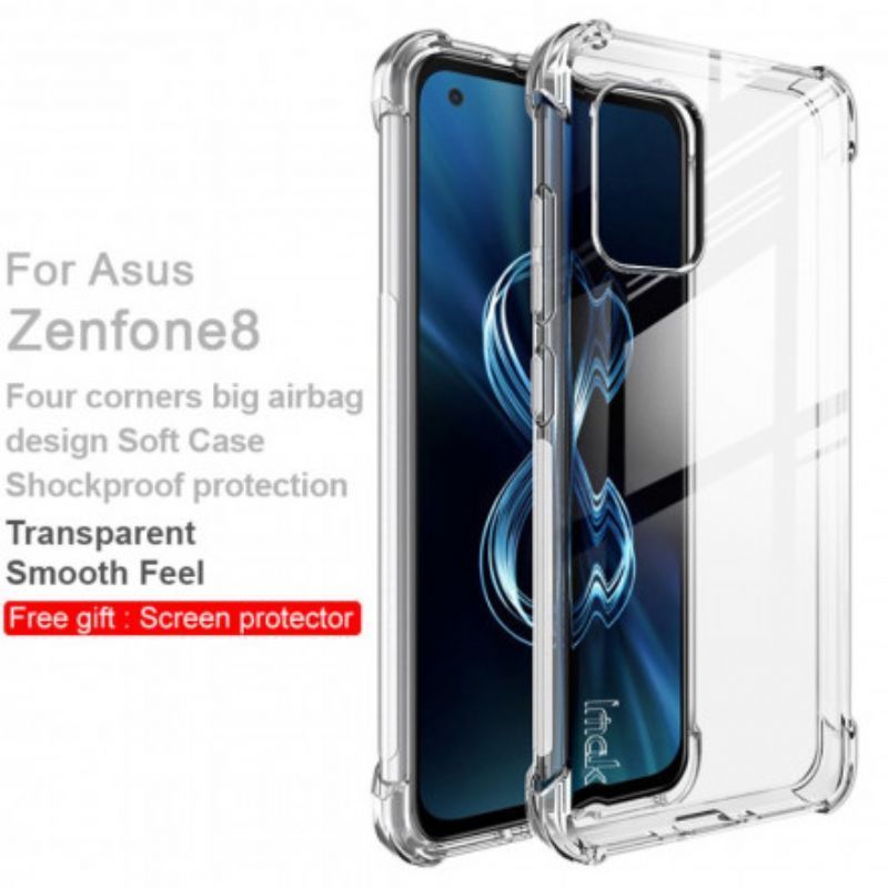 Θήκη Azus Zenfone 8 Διάφανη Μεταξένια Imak