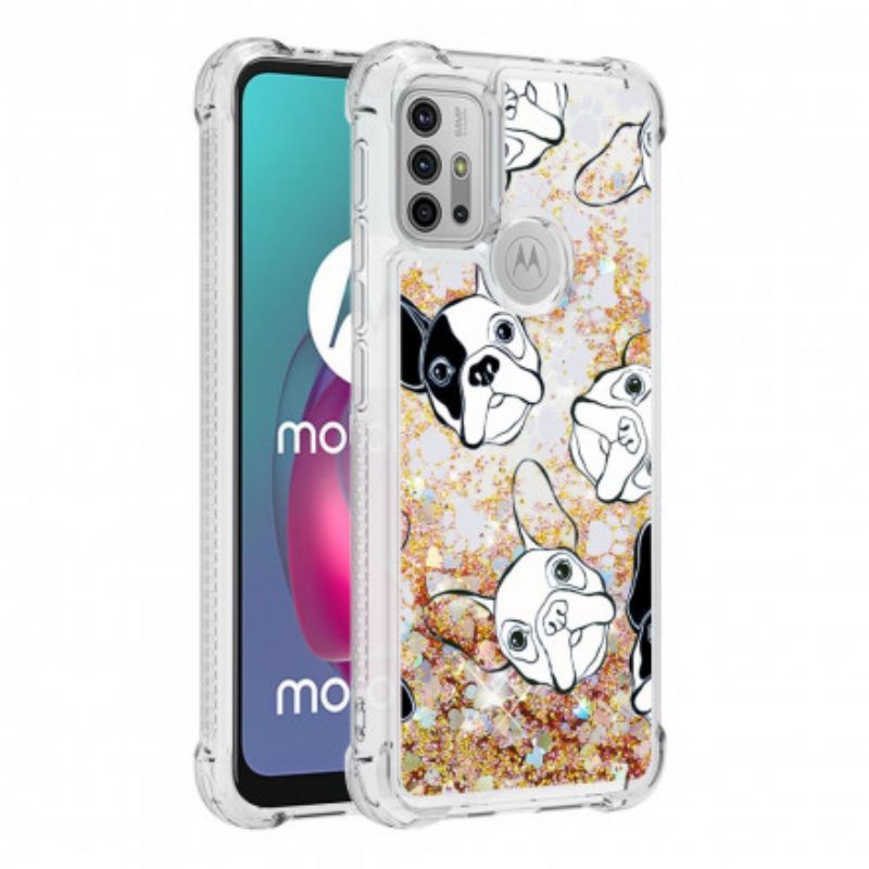 Θήκη Moto G30 / Σκύλος Glitter Moto G10 Mr