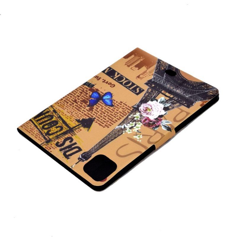 Cover Ipad Air 10.9" (2020) Floral Πύργος Του Άιφελ