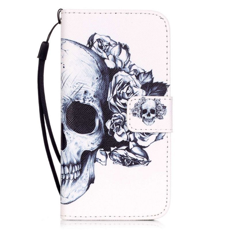 Cover Iphone Se 2 / 8 / 7 Floral Skull