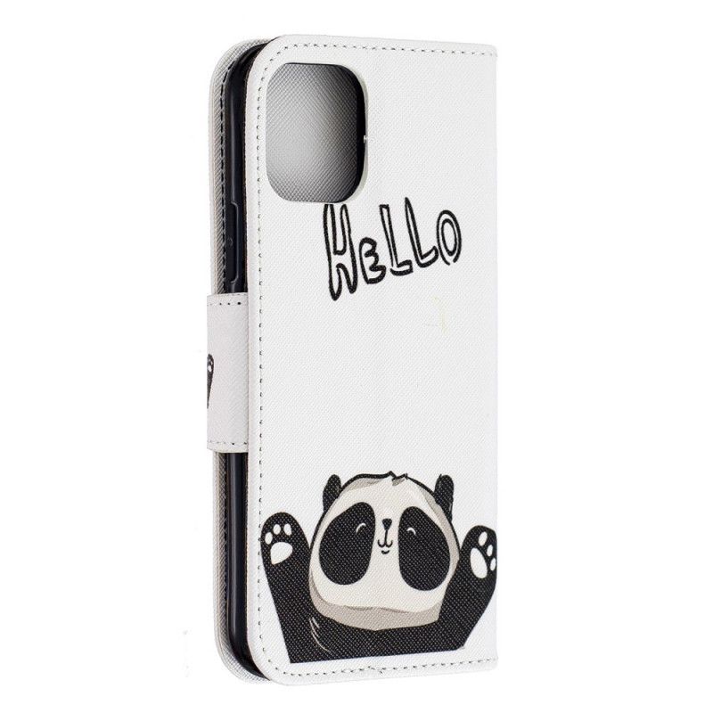 δερματινη Κάλυμμα Για iPhone 11 Pro Γεια Σου Panda