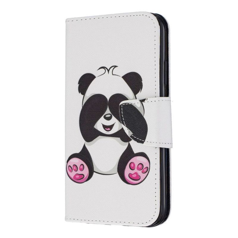 δερματινη Κάλυμμα iPhone 11 Διασκεδαστικό Panda σιλικόνης