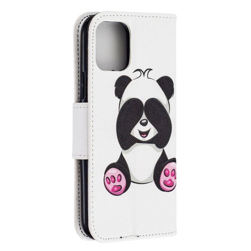 δερματινη Κάλυμμα iPhone 11 Pro Διασκεδαστικό Panda σιλικόνης