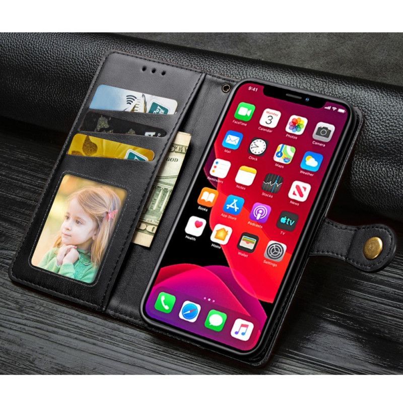 δερματινη Κάλυμμα iPhone 11 Pro Μαύρο Premium Σχεδιασμός