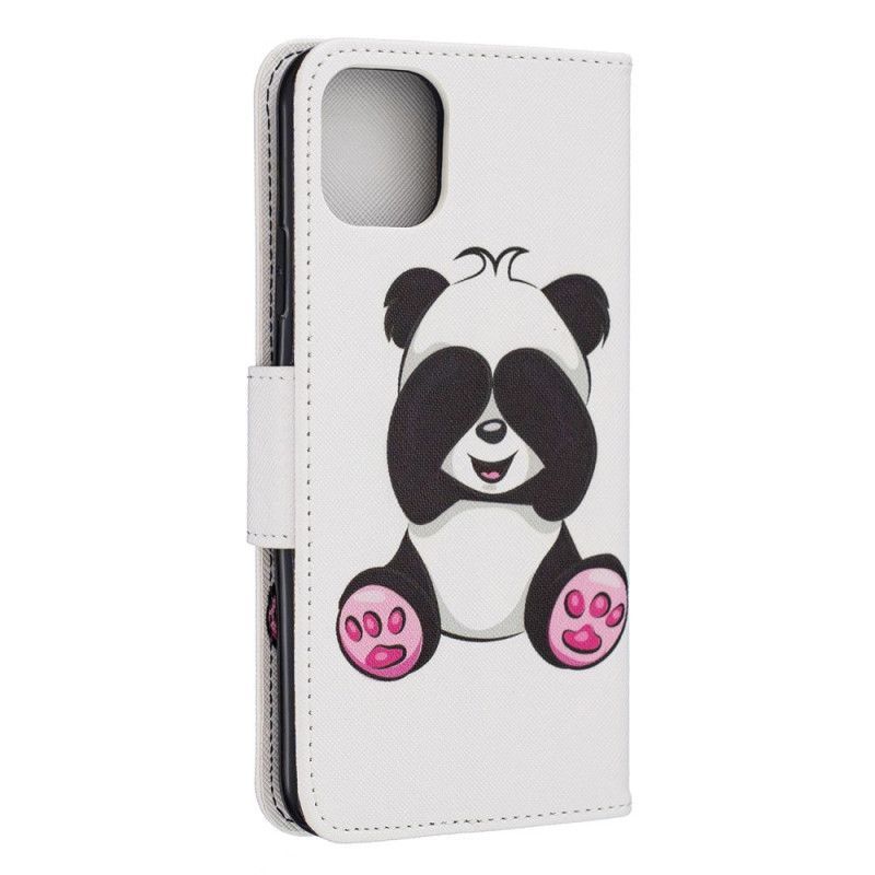 δερματινη Κάλυμμα iPhone 11 Pro Max Αστείο Panda