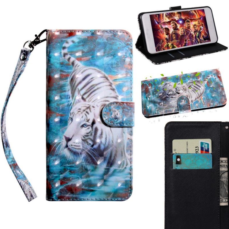 δερματινη Κάλυμμα iPhone 12 / 12 Pro Ελαφριά Κηλίδα Lucien The Tiger