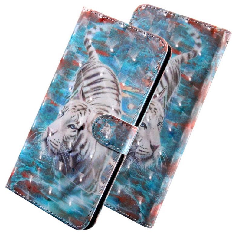 δερματινη Κάλυμμα iPhone 12 / 12 Pro Ελαφριά Κηλίδα Lucien The Tiger