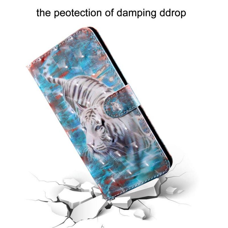 δερματινη Κάλυμμα iPhone 12 / 12 Pro Ελαφριά Κηλίδα Lucien The Tiger